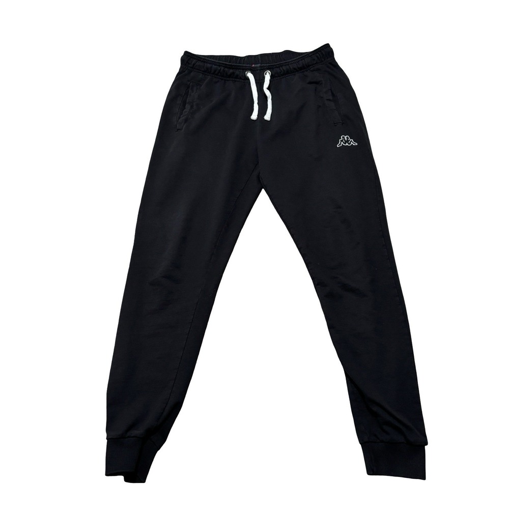 Kappa Men's Lightweight Tapered Sweatpants Joggers Black Size Small 30 x 29
